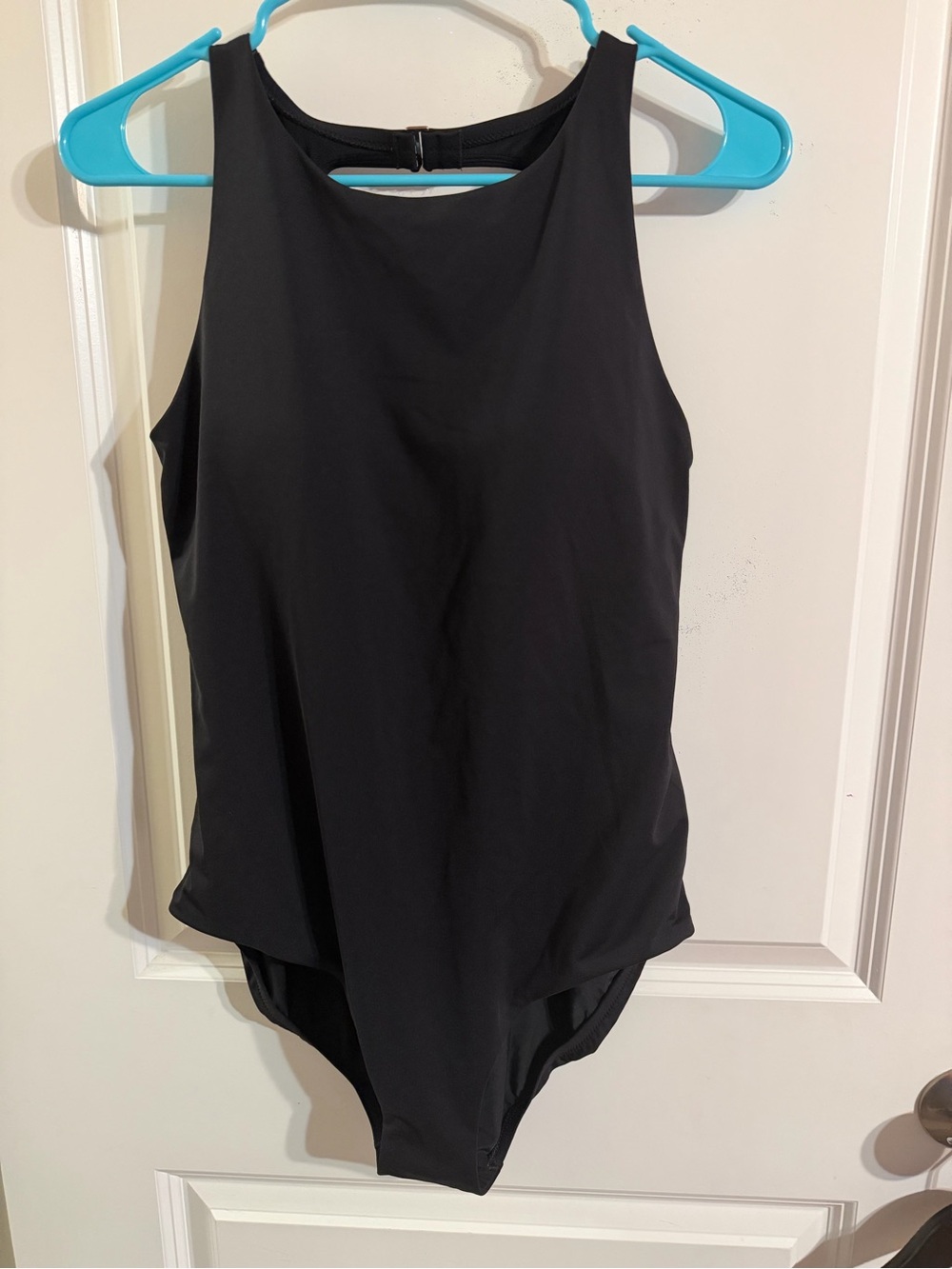 Calla Classic Black High-Neck One-Piece Swimsuit NWT size 10